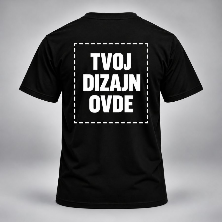 Primer štampe dizajna na majici